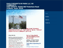 Tablet Screenshot of eagleresorts-rv-park.com